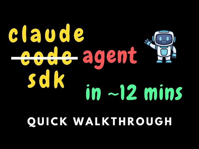 Claude Agent SDK - Complete Walkthrough
