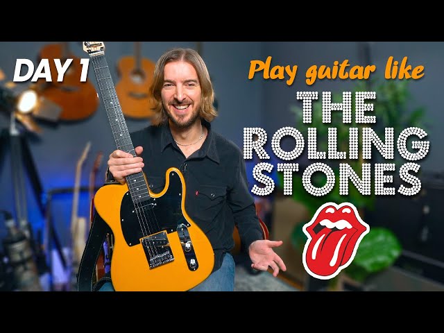 Play Guitar Like The Rolling Stones in 10 Days - Their Easiest Song Satisfaction - Day 1