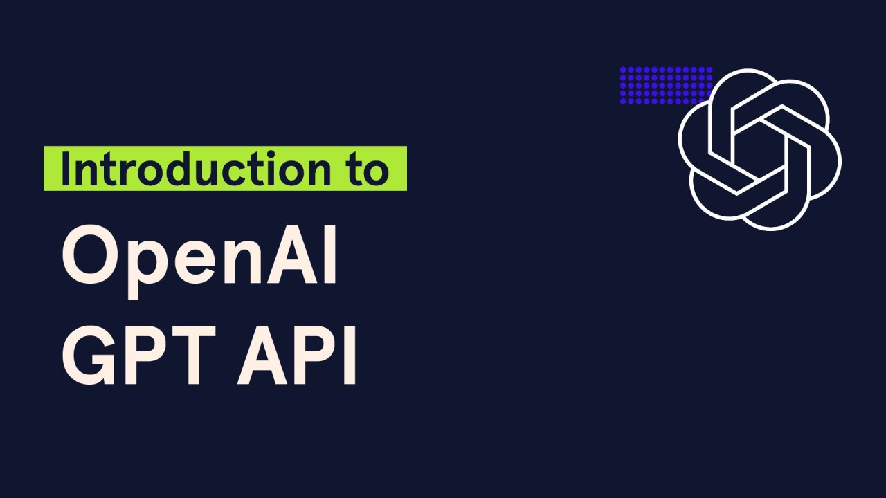 Intro to OpenAI GPT API