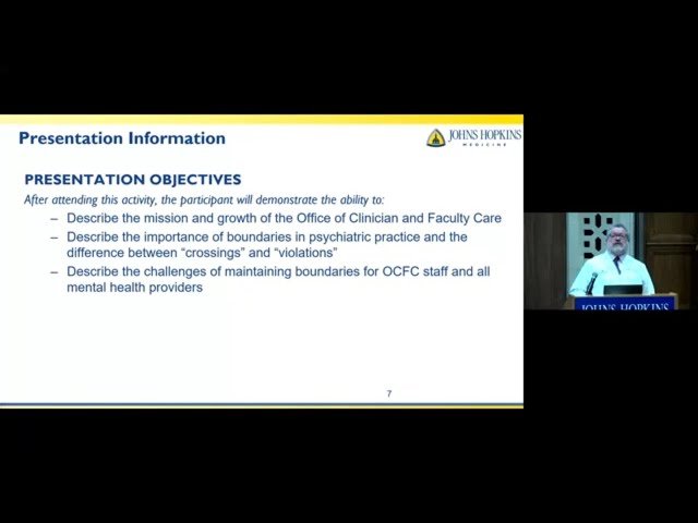 Office of Clinician and Faculty Care/Boundaries