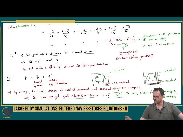 Large Eddy Simulations: Filtered Navier-Stokes Equations - Part II