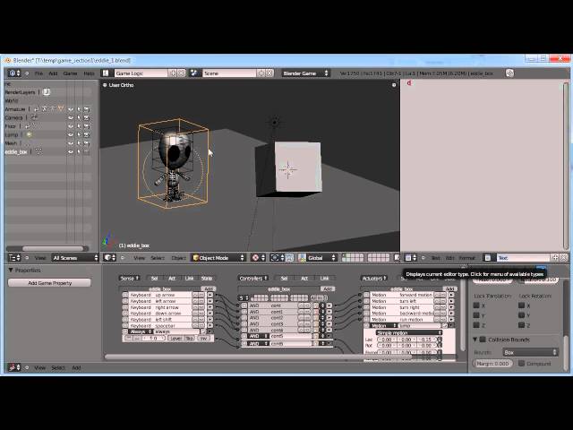 Blender Game Engine: Simple Character - Part 2