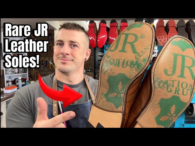 Shoe Repair - Fitting Rare JR Leather Soles on Loake Derby Shoes