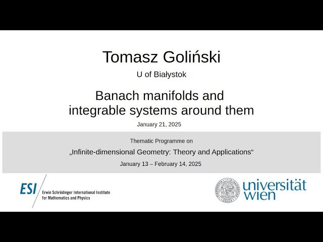 Banach Manifolds and Integrable Systems - KdV and Toda-Lattice Applications