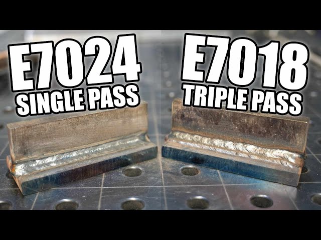 7024 Single Pass vs 7018 Triple Pass - Stick Welding Thick Steel