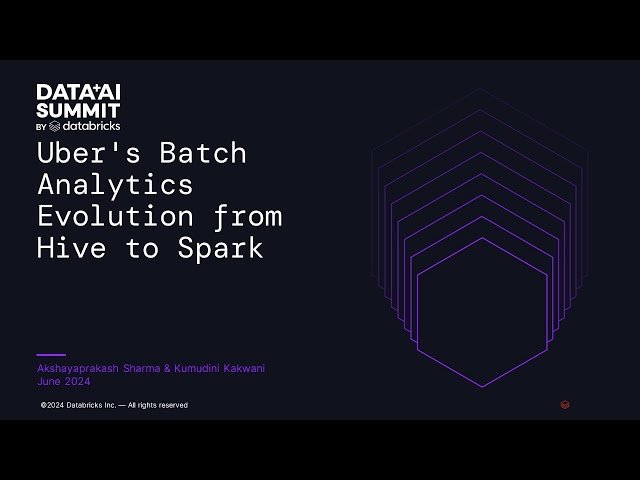 Uber's Batch Analytics Evolution from Hive to Spark