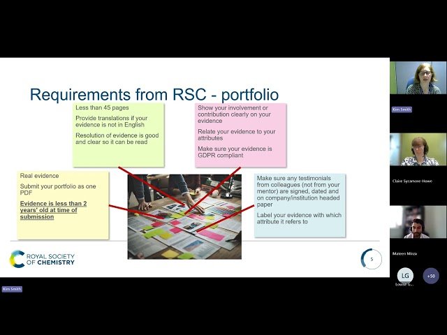 How to Evidence Your CChem Application