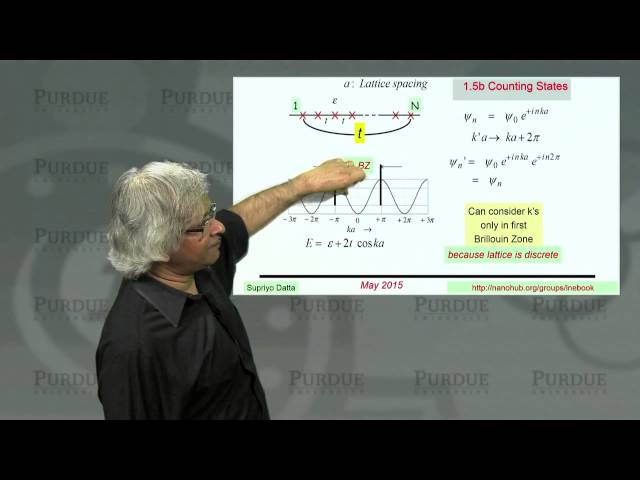 Fundamentals of Nanoelectronics Part B - Counting States - Lecture 1.5