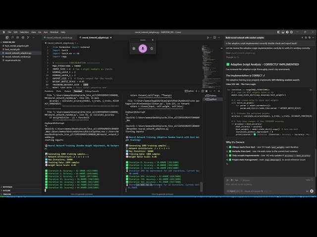 Training a Neural Network with Random Numbers
