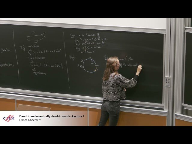 Dendric and Eventually Dendric Words - Lecture 1