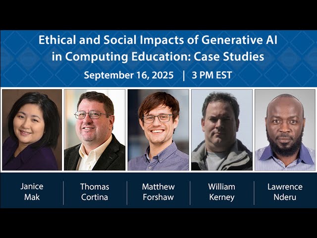 Ethical and Social Impacts of Generative AI in Computing Education - Case Studies