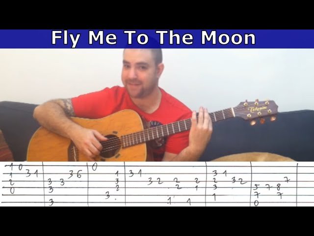 Fingerstyle Tutorial - Fly Me to the Moon - Guitar Lesson