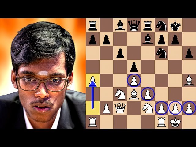 Praggnanandhaa's 99% Accuracy Positional Queen's Gambit Declined Punishes Opponent