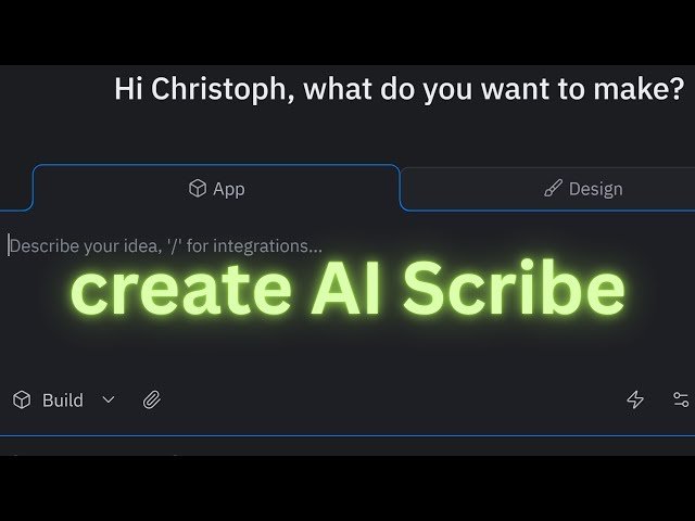 Create $3600 Radiology AI Scribe in 3 Hours for $30