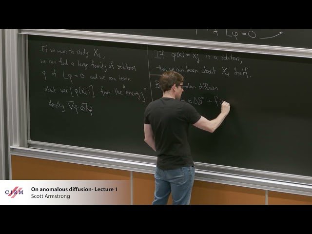 On Anomalous Diffusion - Lecture 1
