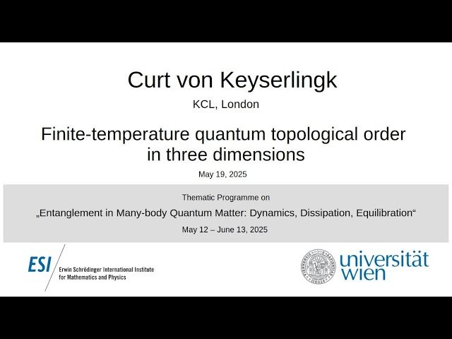 Finite-Temperature Quantum Topological Order in Three Dimensions