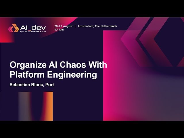 Organize AI Chaos With Platform Engineering