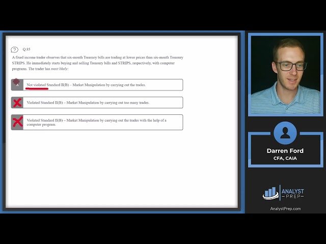 Mock Exam 4A - Questions 81-90 - CFA Level I Exam Preparation