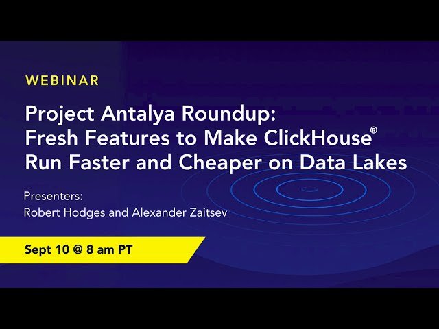 Project Antalya Roundup - Fresh Features to Make ClickHouse Run Faster and Cheaper on Data Lakes
