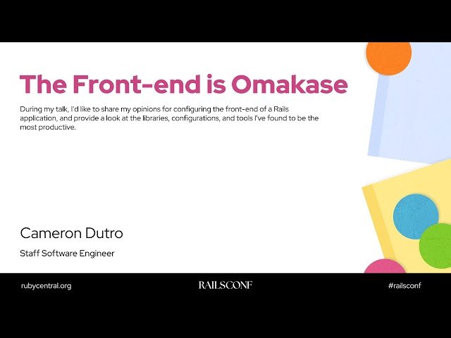 The Front-end is Omakase