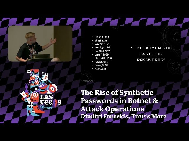 The Rise of Synthetic Passwords in Botnet and Attack Operations