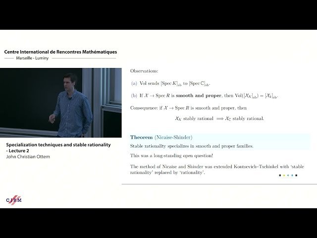 Specialization Techniques and Stable Rationality in Hypersurfaces - Lecture 2
