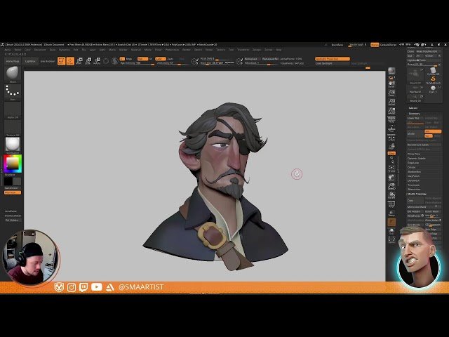 No Spare Time with SMAARTIST - Character Creation in ZBrush