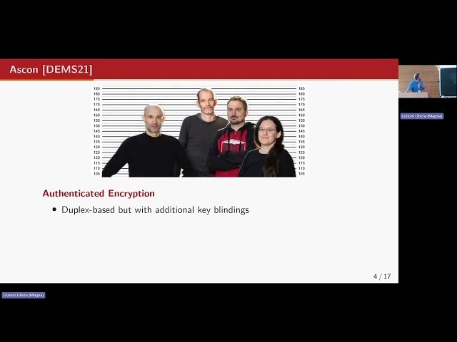 Permutation-based Cryptography - Talk 2/3