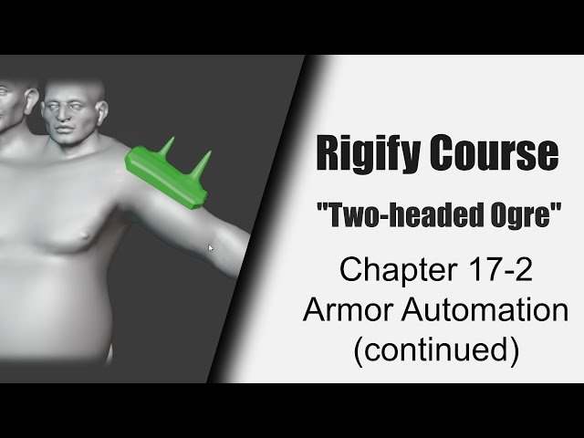 Shoulder Armor Automation in Rigify - Part 2