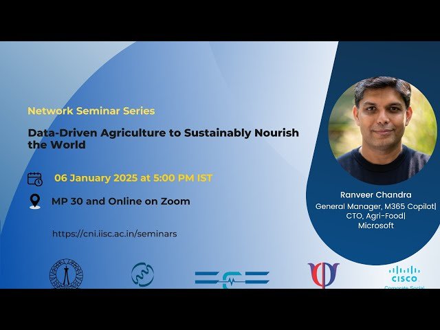 Data-Driven Agriculture to Sustainably Nourish the World