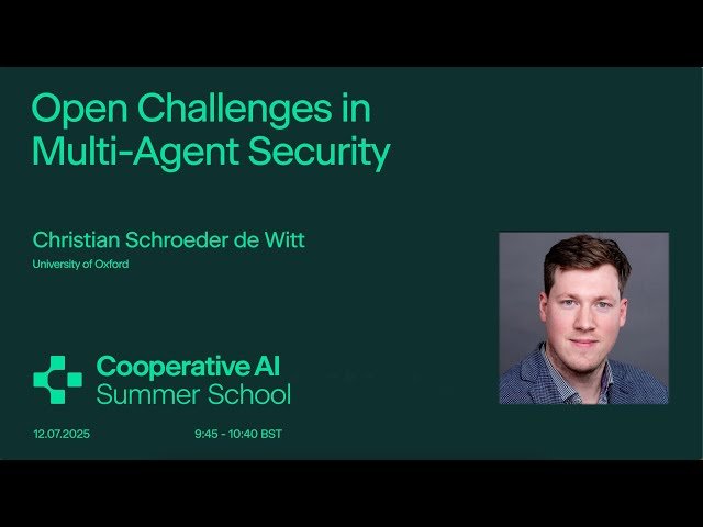 Open Challenges in Multi-Agent Security