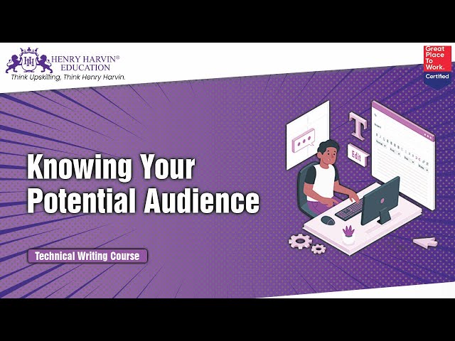 Knowing Your Potential Audience - Technical Writing Course for Beginners Engineers
