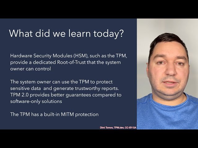 Trusted Computing 1101 - Introduction to Trusted Platform Modules (TPMs)