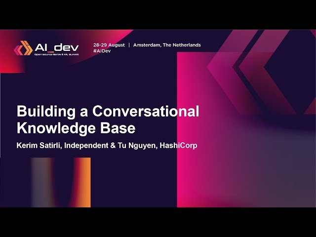 Building a Conversational Knowledge Base