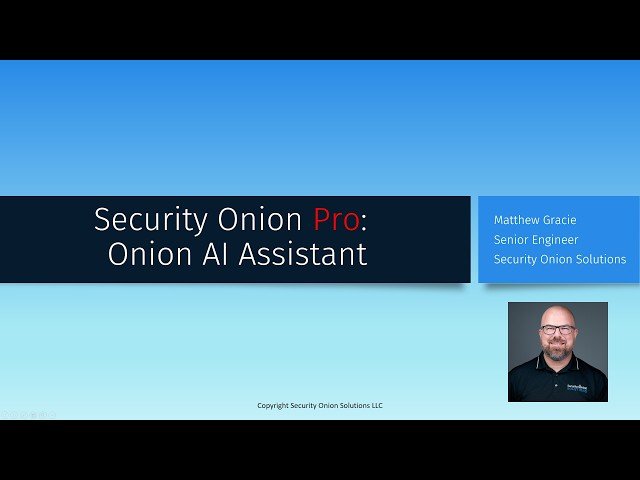 Security Onion Pro - Onion AI Assistant