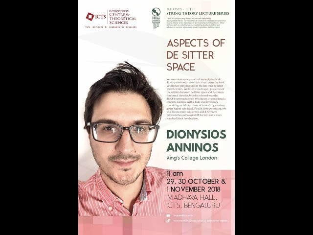 Infosys-ICTS String Theory Lectures - Advanced Topics in Theoretical Physics