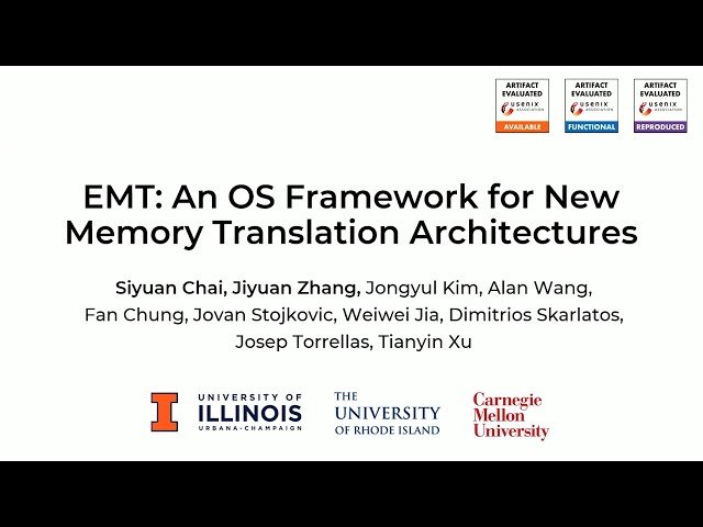 EMT - An OS Framework for New Memory Translation Architectures
