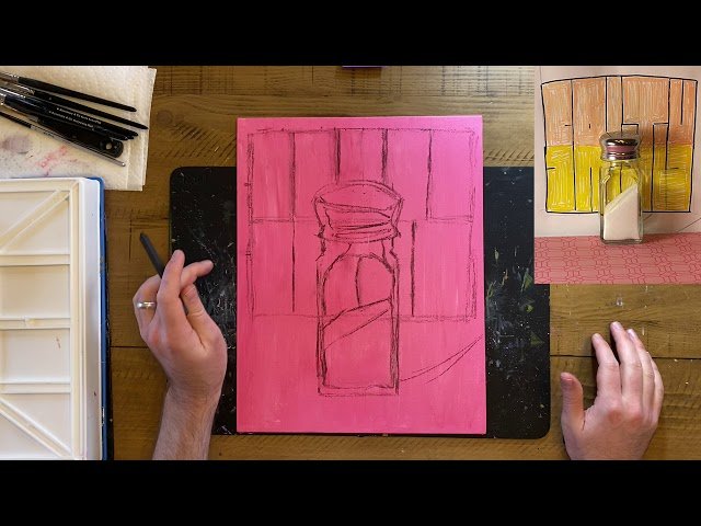 Drawing and Color Mixing - Graffiti Salt Shaker