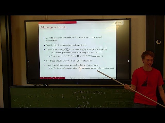 Circuits as a Simple Platform for the Emergence of Hydrodynamics