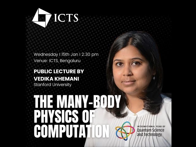 The Many-Body Physics of Computation
