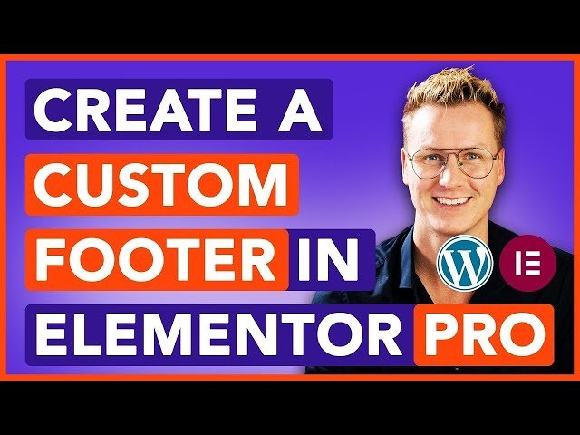 Create a Stunning Footer Using Elementor Pro