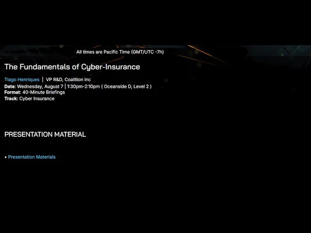 The Fundamentals of Cyber-Insurance