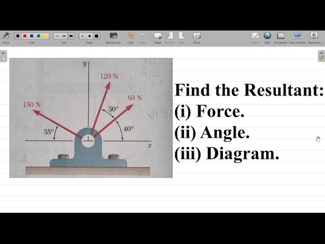 Resolution of Vectors and Finding Resultant Force Systems in Applied Mechanics - Part 2