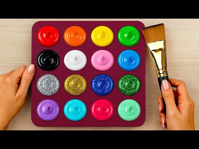 1 Hour of Satisfying Color Mixing Painting Anyone Can Do