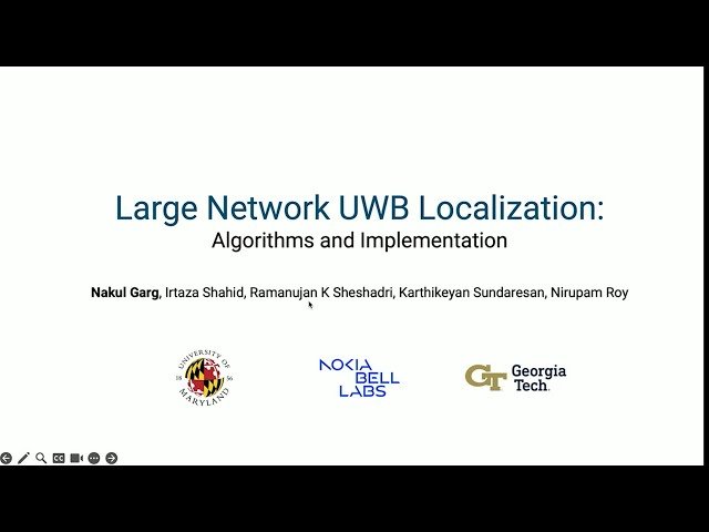 Large Network UWB Localization - Algorithms and Implementation