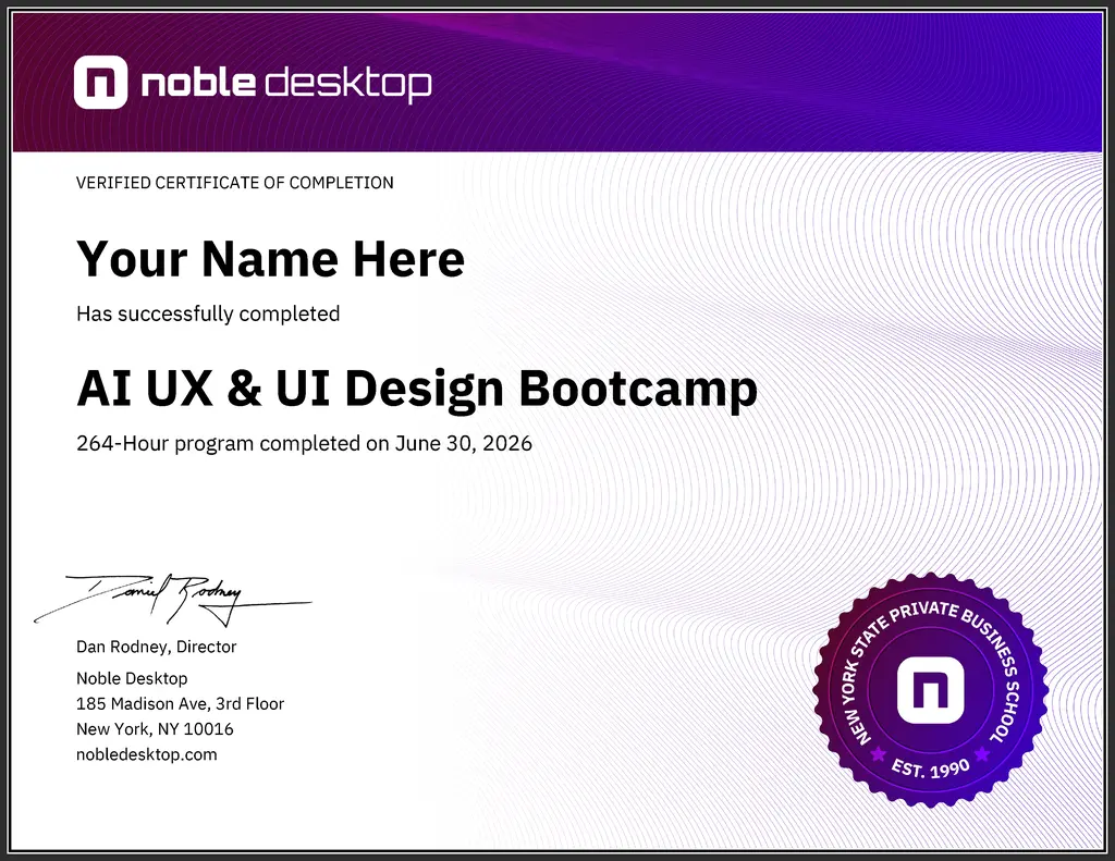 AI UX & UI Design Bootcamp