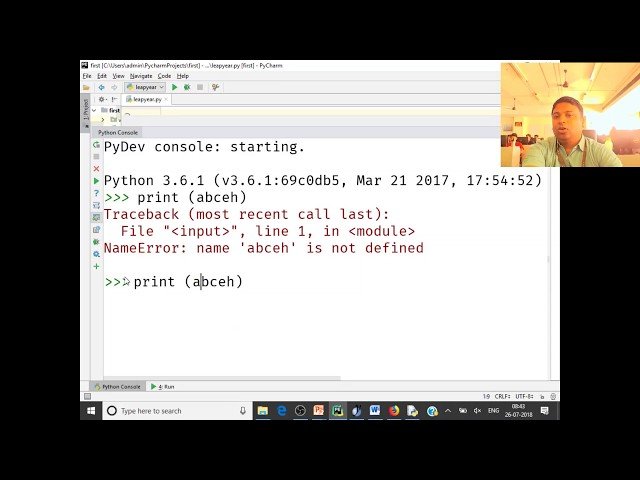 Free Video: Introduction to Python Programming CSE1001 from Satish C J ...