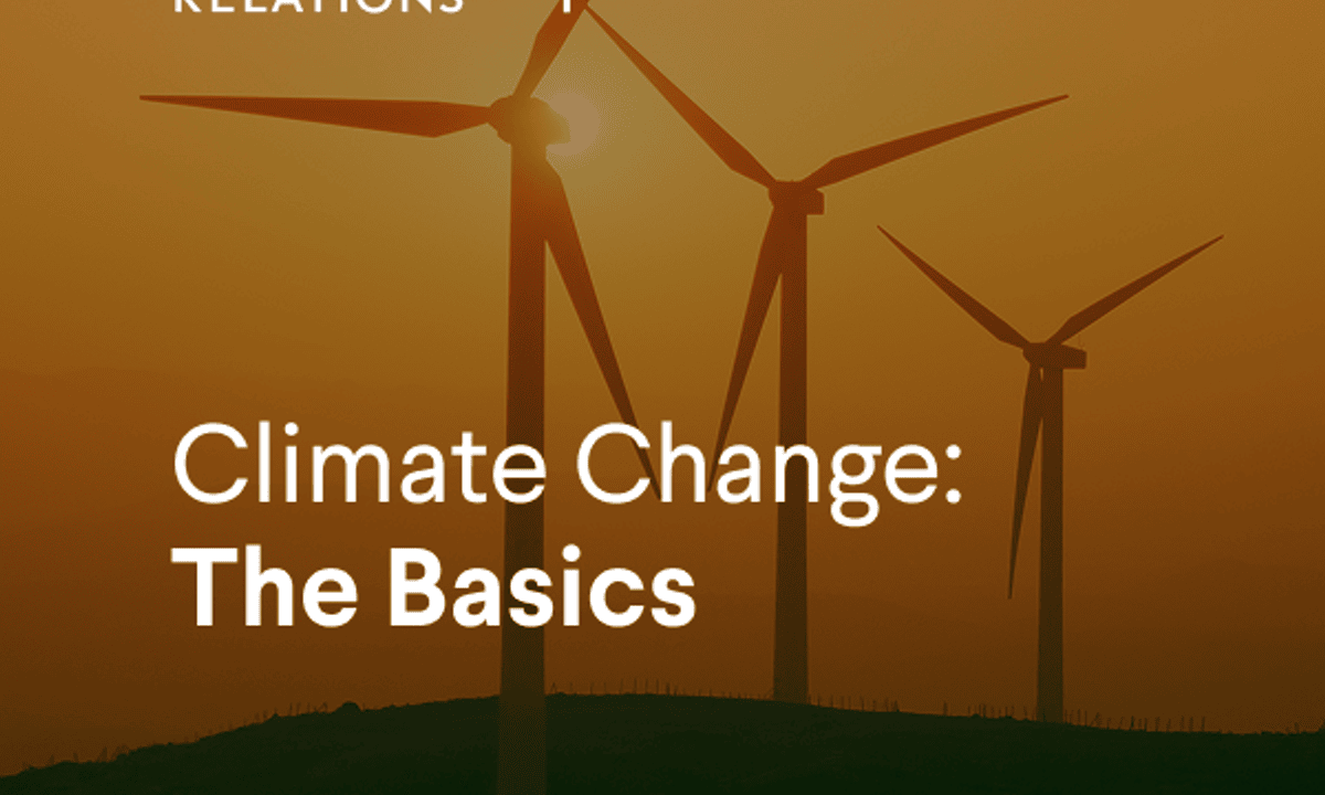 Climate Change: The Basics