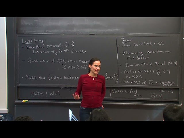 Fiat-Shamir Paradigm and Zero-Knowledge Proofs - Lecture 6