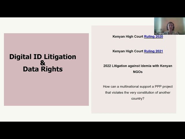 Digital ID Litigation and Dual Use - Data Rights and Legal Challenges